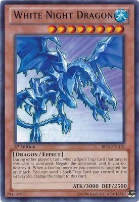 White Night Dragon - BP01-EN016 - Rare 1st Edition Battle Pack: Epic Dawn 1st Edition Singles