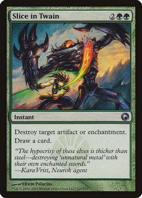 Slice in Twain 127/249 - Scars of Mirrodin (SOM)