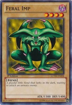 Feral Imp - LCYW-EN008 - Common 1st Edition Legendary Collection 3: Yugi&#39;s World 1st Edition Singles
