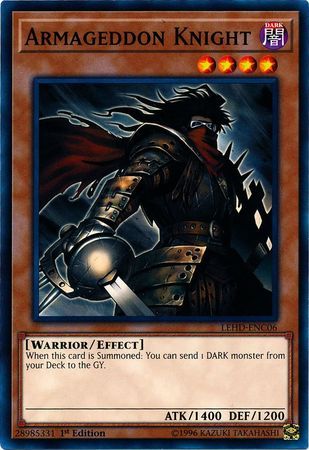 Armageddon Knight - LEHD-ENC06 - Common 1st Edition Legendary Hero Decks 1st Edition Singles