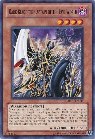 Dark Blade the Captain of the Evil World - ORCS-EN034 - Rare Unlimited Order of Chaos Unlimited Singles