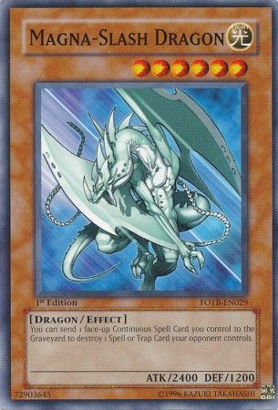 Magna-Slash Dragon - FOTB-EN029 - Common 1st Edition Force of the Breaker [FOTB] 1st Edition Singles