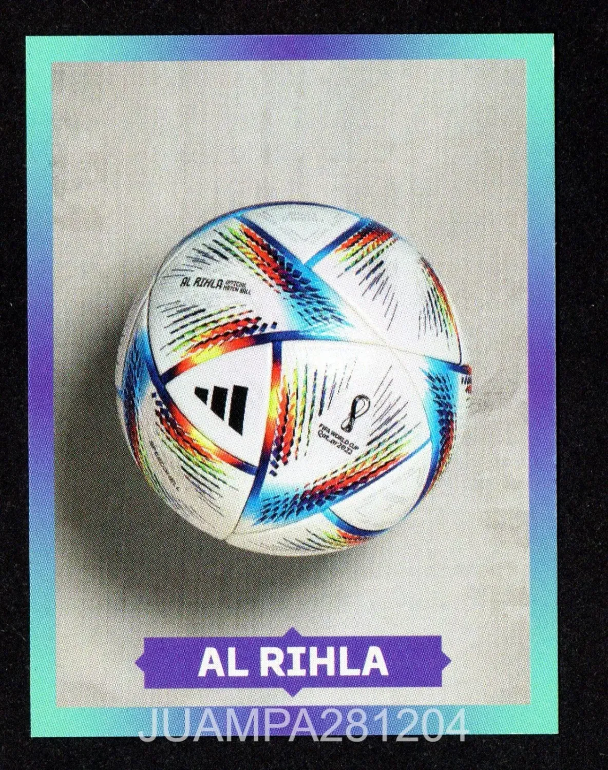 AL RIHLA FWC 18 BALÓN CROMO PEGATINA FIFA WORLD CUP QATAR 2022 PANINI/