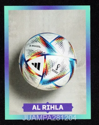 AL RIHLA FWC 18 BALÓN CROMO PEGATINA FIFA WORLD CUP QATAR 2022 PANINI/