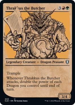 Thrakkus the Butcher (Showcase) 440 - Commander Legends: Battle for Baldur&#39;s Gate (CLB)