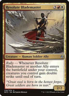 Resolute Blademaster 218/274 - Battle for Zendikar (BFZ)