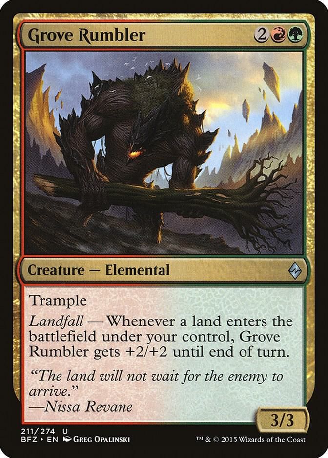 Grove Rumbler 211/274 - Battle for Zendikar (BFZ) (Español)