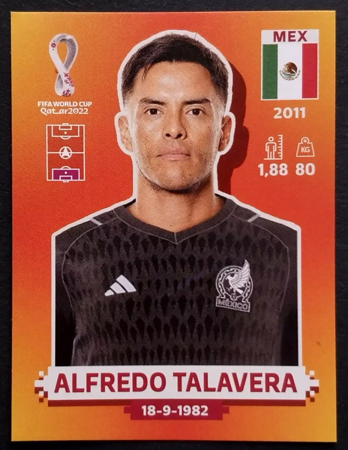 ALFREDO TALAVERA MEX 3 2022 FIFA WC Qatar PANINI Pegatina