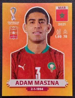 ADAM MASINA MAR 6/ 2022 FIFA WC Qatar PANINI
