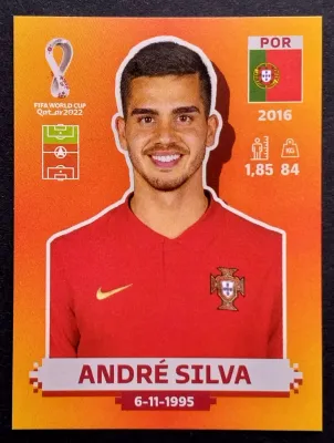 ANDRE SILVA  POR 16 -2022 FIFA WC Qatar PANINI Pegatina #548