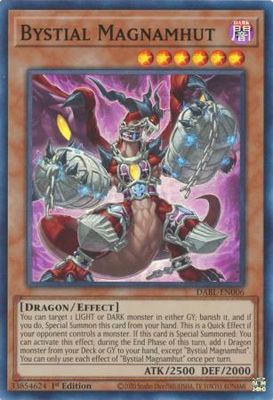 SJ Bystial Magnamhut - DABL-EN006 - Super Rare 1st Edition Darkwing Blast 1st Edition Singles (Espanol)