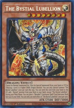 SJ The Bystial Lubellion - MP23-EN160 - Prismatic Secret Rare 1st Edition Mega Tin 2023 Dueling Heroes Singles