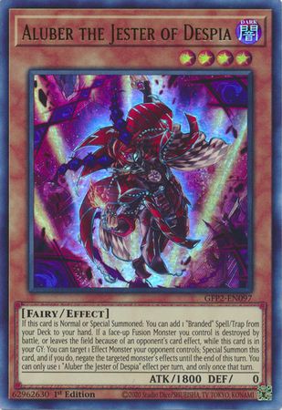 SJ Aluber the Jester of Despia - GFP2-EN097 - Ultra Rare 1st Edition Ghosts From The Past: The 2nd Haunting 1st Edition Singles