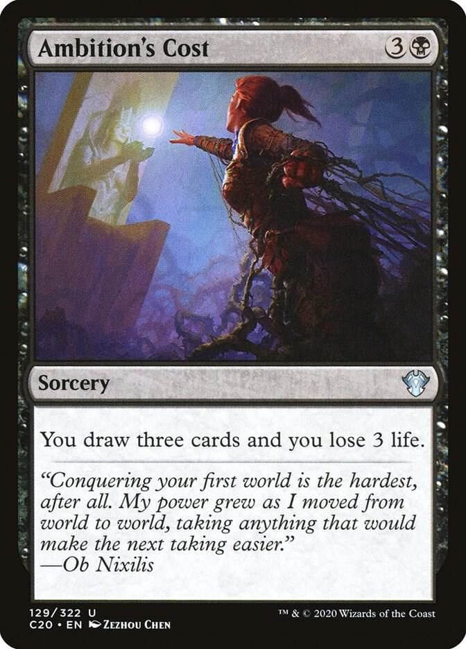 Ambition&#39;s Cost 129/322 - Commander 2020 (C20)