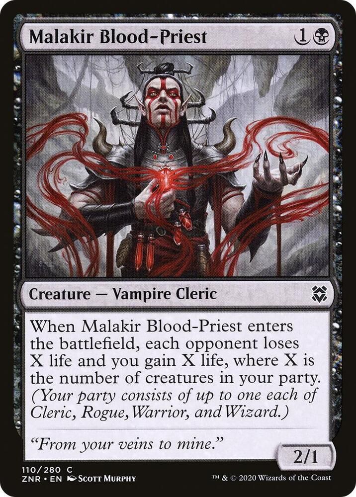 Malakir Blood-Priest  110/280 - Zendikar Rising (ZNR)