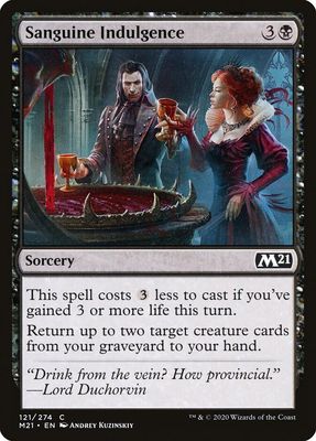 Sanguine Indulgence 121/274 - Core Set 2021 (M21) (Español)