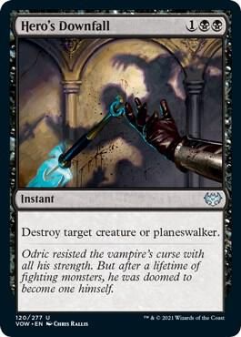 Hero&#39;s Downfall 120/277 - Innistrad: Crimson Vow (VOW)