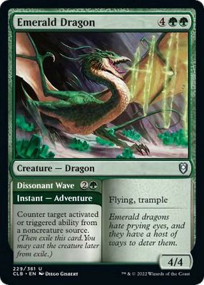 Emerald Dragon 229/361 - Commander Legends: Battle for Baldur&#39;s Gate (CLB)