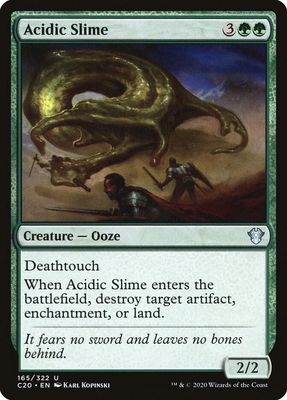 Acidic Slime 165/322 - Commander 2020 (C20) (Español)
