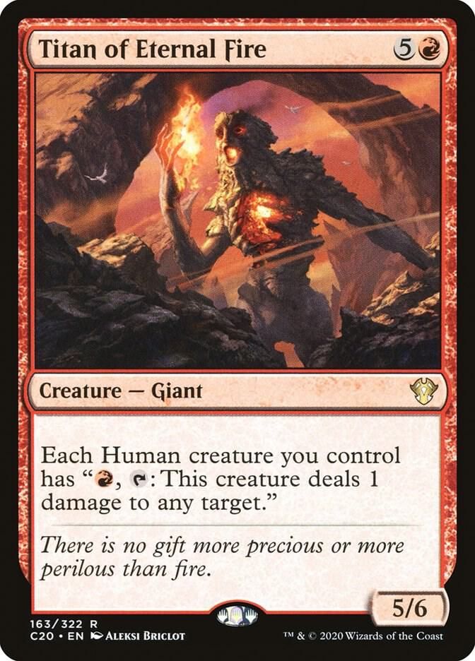 Titan of Eternal Fire 163/322 - Commander 2020 (C20) (Español)