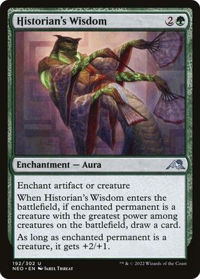 Historian&#39;s Wisdom 192/302 - Kamigawa: Neon Dynasty (NEO) (Español)