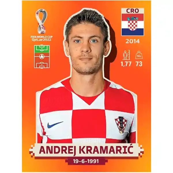 Cro 17 Andrej Kramarić- Panini Qatar Copa Mundial 2022