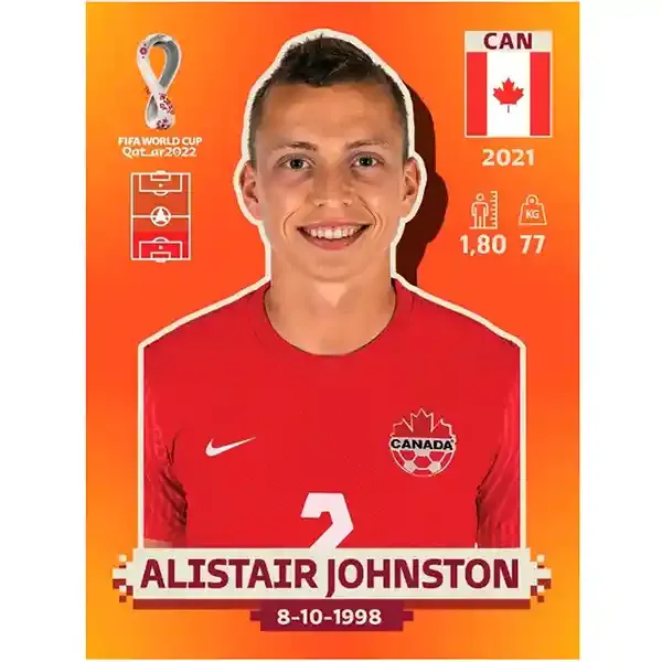 Alistair Johnston Can 6 -  Panini Qatar Copa Mundial 2022