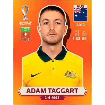 Adam Taggart Aus 19 - Panini Qatar Copa Mundial 2022