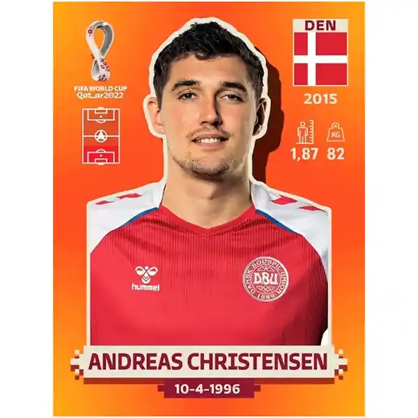 Andreas Christensen Den 4  Panini Qatar Copa Mundial 2022