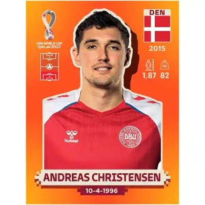 Andreas Christensen Den 4  Panini Qatar Copa Mundial 2022