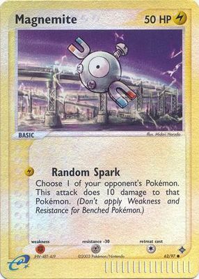 Magnemite - 62/97 - Common Reverse Holo Ex Dragon Reverse Holo Singles