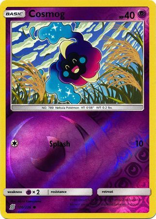 Cosmog - 100/236 - Common Reverse Holo Sun &amp; Moon: Unified Minds Reverse Holo Single