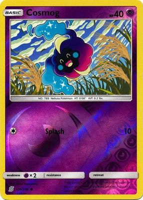 Cosmog - 100/236 - Common Reverse Holo Sun &amp; Moon: Unified Minds Reverse Holo Single