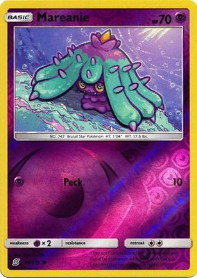 Mareanie - 96/236 - Common Reverse Holo Sun &amp; Moon: Unified Minds Reverse Holo Singles