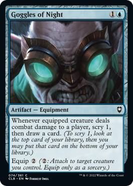Goggles of Night 074/361 - Commander Legends: Battle for Baldur&#39;s Gate (CLB) (Español)