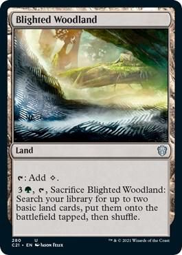 Blighted Woodland 280 - Commander 2021 (C21) (Español)