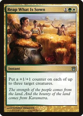 Reap What Is Sown 154/165 - Born of the Gods (BNG) (Español)