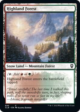 Highland Forest 896 - Commander Legends: Battle for Baldur&#39;s Gate (CLB)