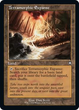 Terramorphic Expanse (Retro Frame) 210 - Commander: The Brothers&#39; War (BRC)