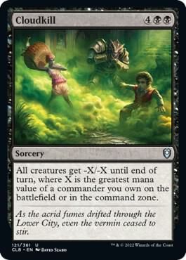 Cloudkill 121/361 - Commander Legends: Battle for Baldur&#39;s Gate (CLB)