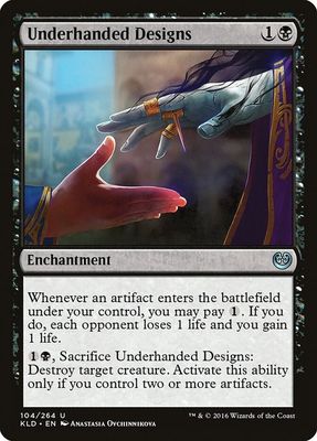 Underhanded Designs 104/264 - Kaladesh (KLD) (Español)