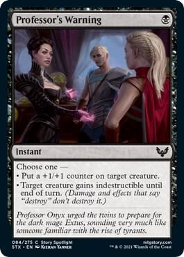 Professor&#39;s Warning  084/275 - Strixhaven: School of Mages (STX)