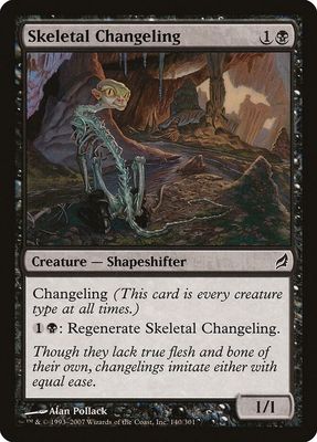 Skeletal Changeling 140/301 - Lorwyn (LRW)