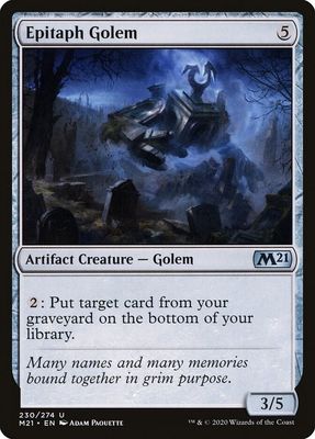 Epitaph Golem 230/274 - Core Set 2021 (M21)