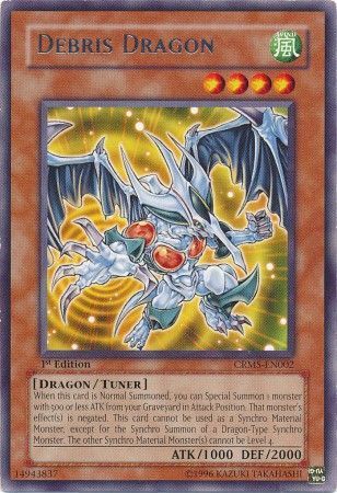 Debris Dragon - CRMS-EN002 - Rare 1st Edition Crimson Crisis CRMS 1st Edition Singles