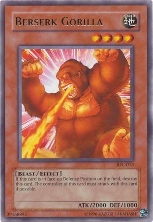 Berserk Gorilla - IOC-013 - Rare Unlimited Invasion of Chaos [IOC] Unlimited Singles