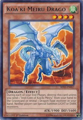 Koa&#39;ki Meiru Drago - BP03-EN057 - Rare 1st Edition Battle Pack 3: Monster League 1st Edition Singles