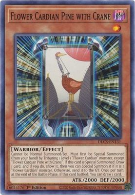 Flower Cardian Pine with Crane - DLCS-EN131 - Common 1st Edition Dragons of Legend The Complete Series 1st Edition Singles