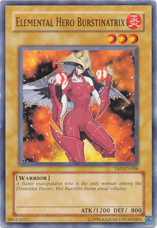 Elemental Hero Burstinatrix - YSD-EN008 - Common Unlimited Starter Deck: GX (2006) [YSD] Unlimited Singles