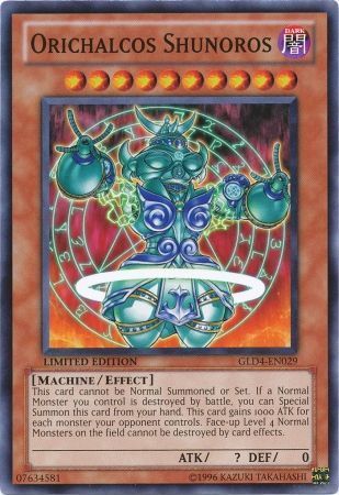 Orichalcos Shunoros - GLD4-EN029 - Common Gold Series 4: Pyramid Edition [GLD4]